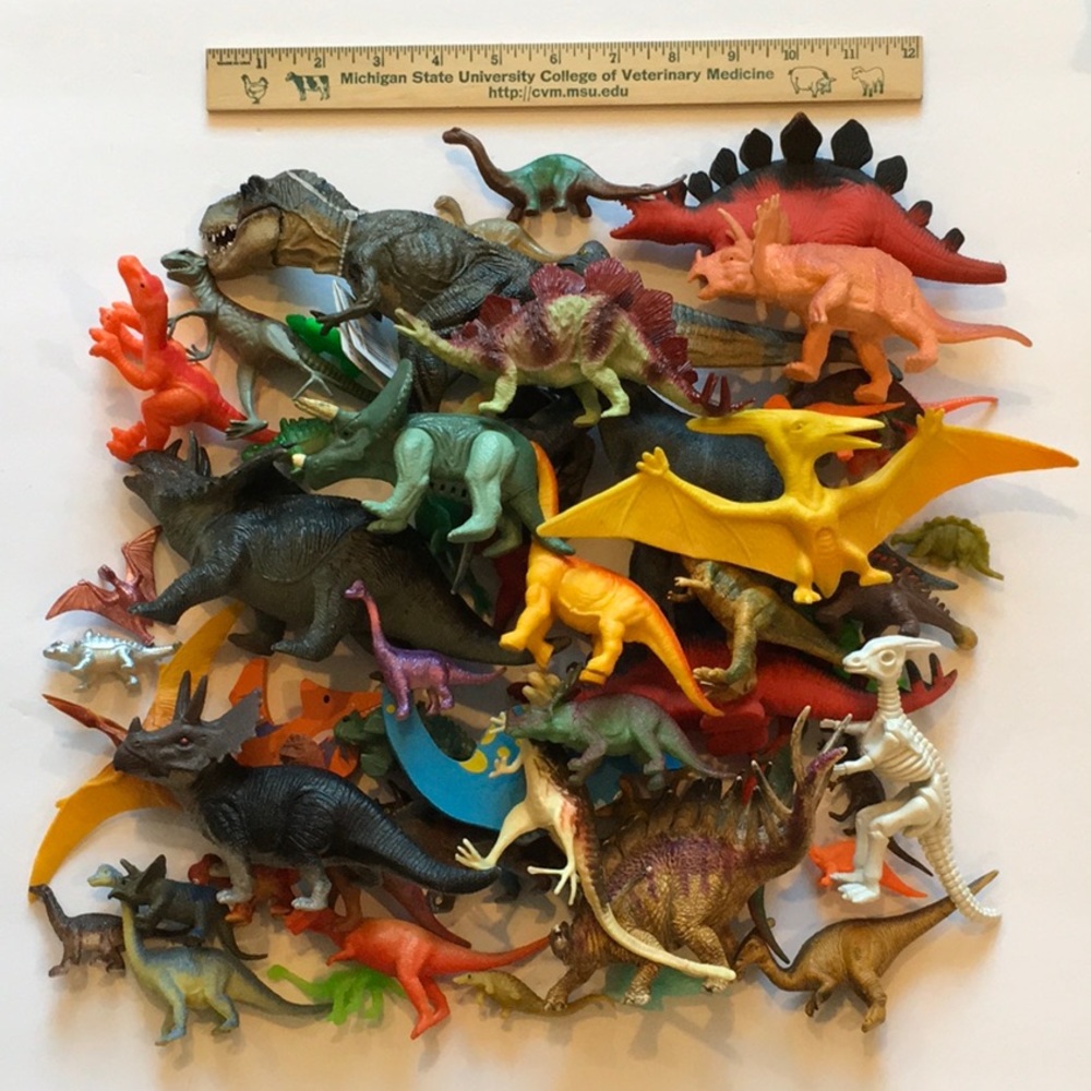 Huge Lot Of 55 Dinosaur Figures. Various Sizes.